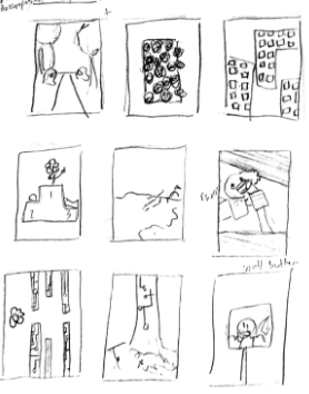 nine more thumbnail sketches